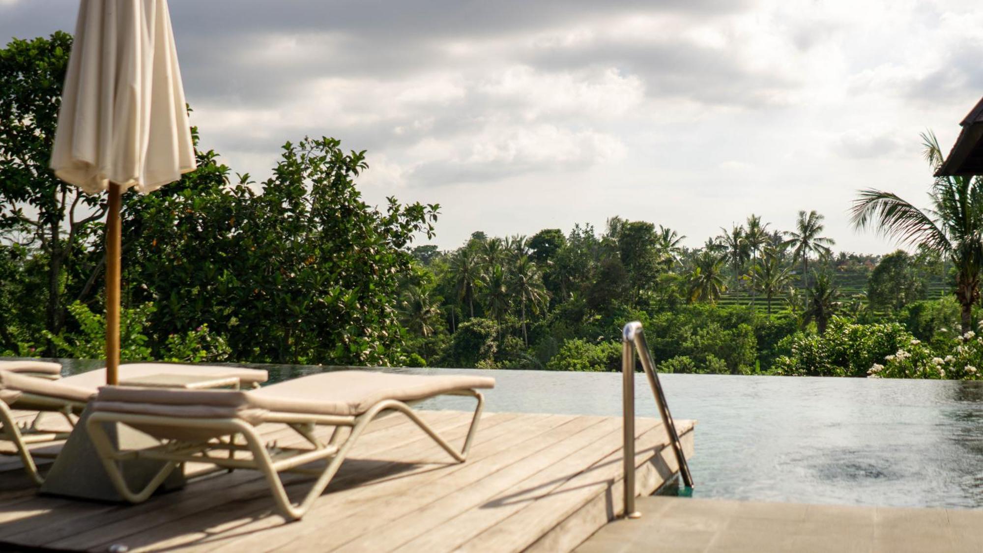 Tejaprana Bisma - Chse Certified Hotel Ubud  Ngoại thất bức ảnh Infinity pool at a resort in Bali, Indonesia