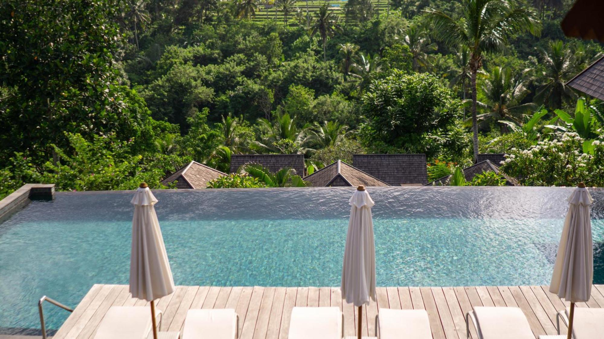Tejaprana Bisma - Chse Certified Hotel Ubud  Ngoại thất bức ảnh The swimming pool at the resort