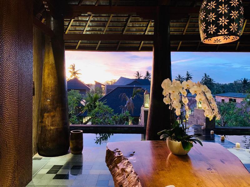 Tejaprana Bisma - Chse Certified Hotel Ubud  Ngoại thất bức ảnh Sunset at the restaurant